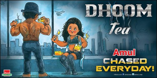 Check out: Amul’s take on Dhoom 3