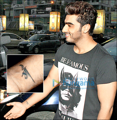 Arjun Kapoor's real life tattoo acts as reel life inspiration : Bollywood  News - Bollywood Hungama