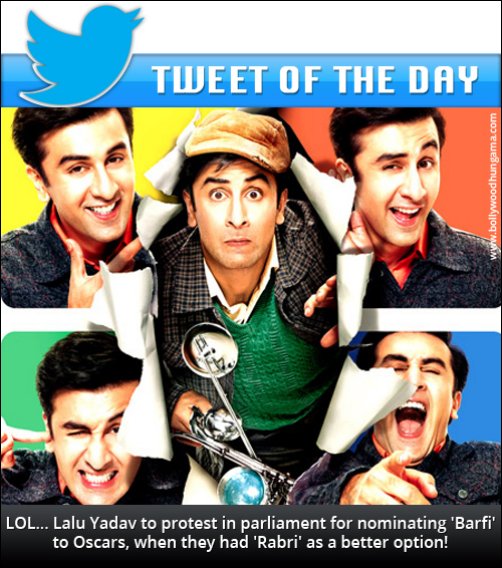 Tweet Picking: Rabri better than Barfi?
