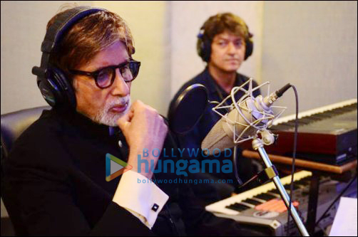 Check out: Big B recording Uttarakhand Telethon