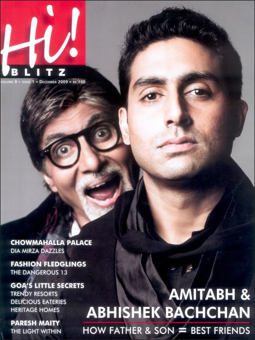 Amitabh and Abhishek Bachchan feature on the cover of Hi! Blitz