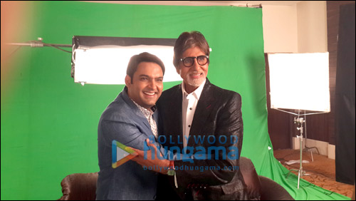 Amitabh shoots a special promo with Kapil