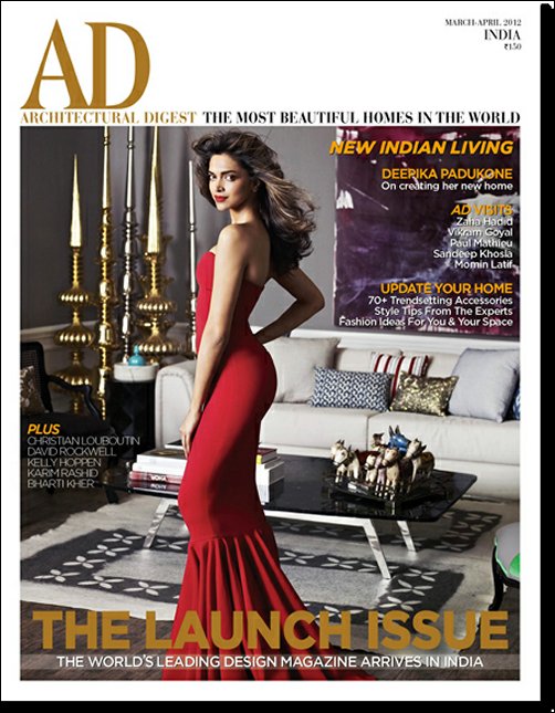 Deepika graces cover of Architectural Digest