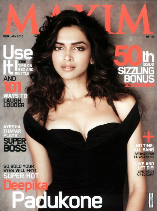 Deepika features on cover of Maxim’s 50th issue