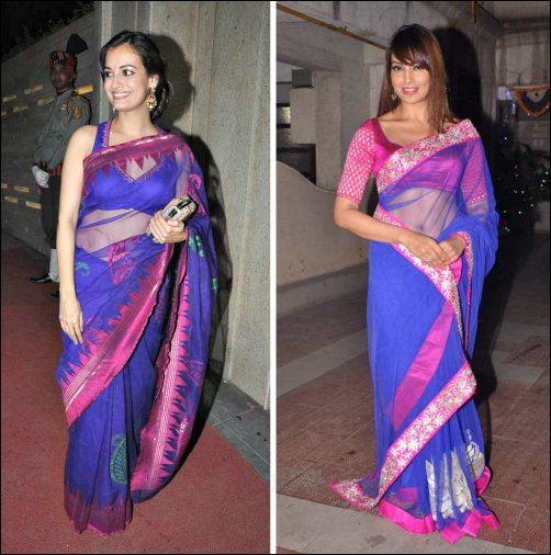 Style Seal:  Dia and Bipasha’s passion for blue