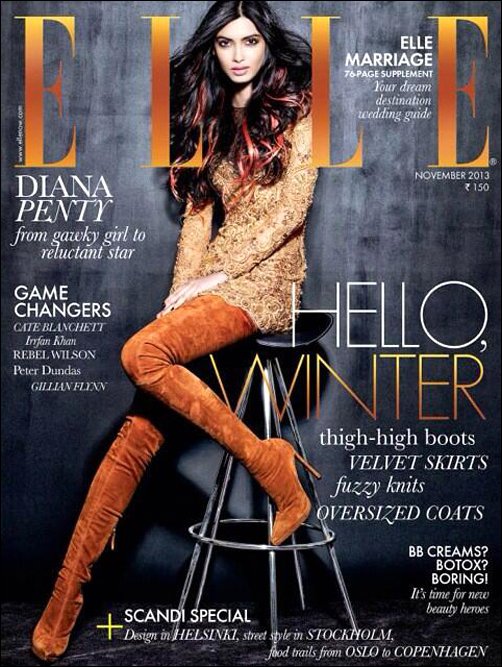 Check out: Diana Penty on the cover of Elle