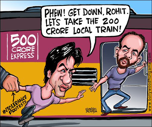 Bollywood Toons: Protests affect SRK’s Dilwale earnings