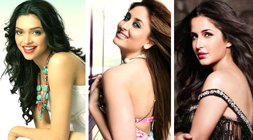 Deepika Padukone, Kareena Kapoor Khan, Katrina Kaif, Priyanka Chopra, Sonakshi Sinha