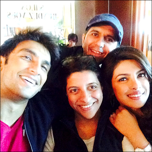 Check out: PC, Ranveer, Zoya on sets of Dil Dhadakne Do