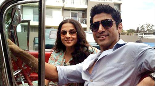 Farhan, Vidya shoot for Shaadi Ke Side Effects
