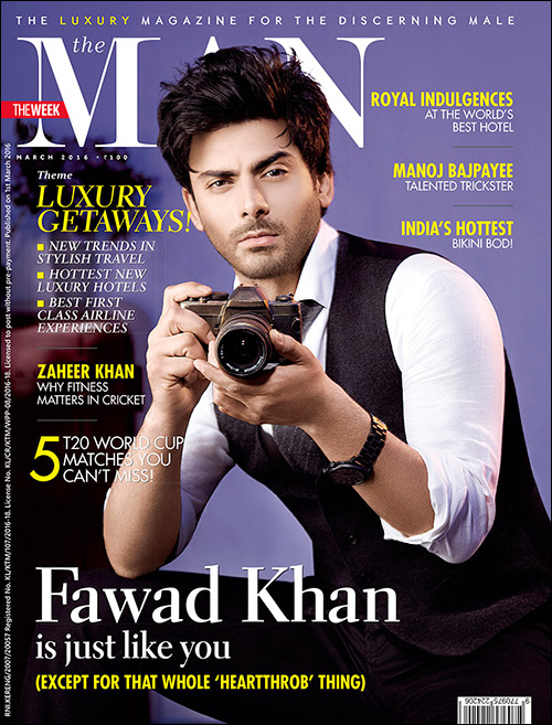 Check out: Fawad Khan on the cover of The Man