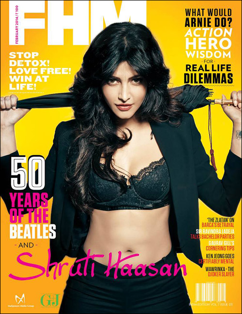 Check out: Shruti Haasan sizzles on cover of FHM : Bollywood News -  Bollywood Hungama