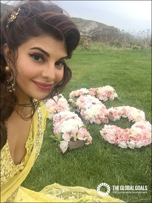 Jacqueline Fernandez becomes first Asian female star to get Dizzy for the Global Goals Campaign