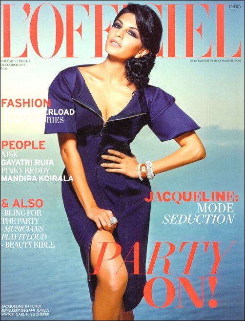 Jacqueline on the cover of L’officiel