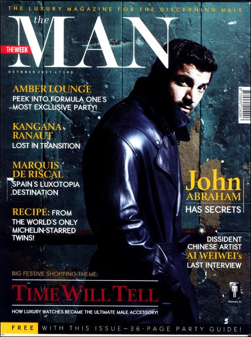 John Abraham on cover of the The Man