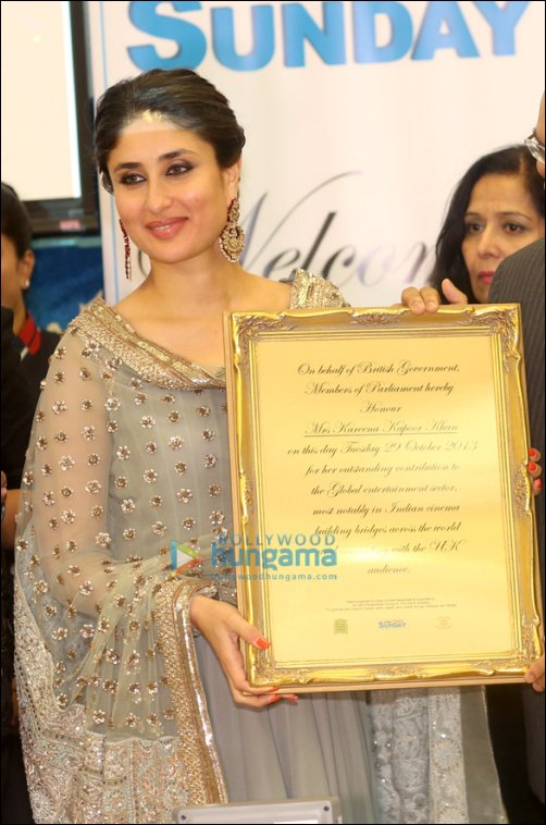 Check out: Kareena honoured at the House of Commons