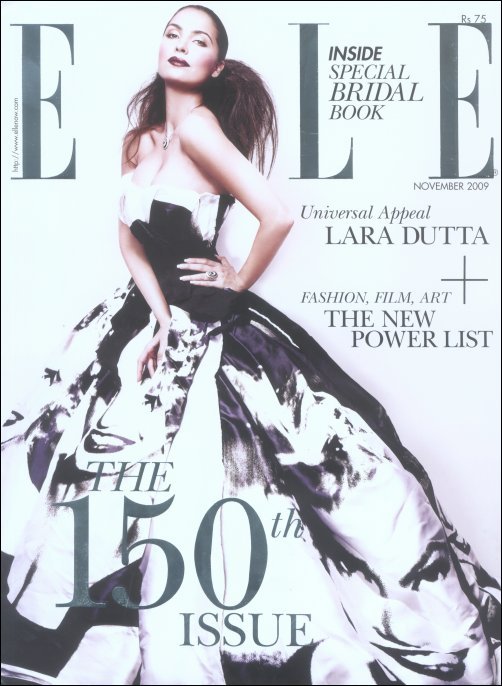 Lara Dutta features on the cover of 150th issue of Elle magazine 150 ...