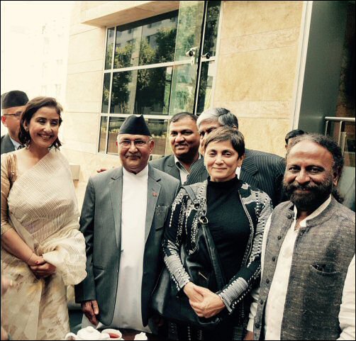 check out celebrities meet nepal pm at a tea party hosted by manisha koirala 7