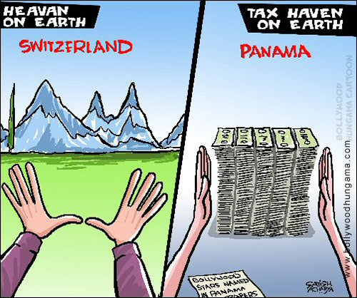 Bollywood Toons: Bollywood stars named in Panama papers!
