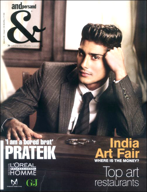 Prateik on cover of ‘andpersand’