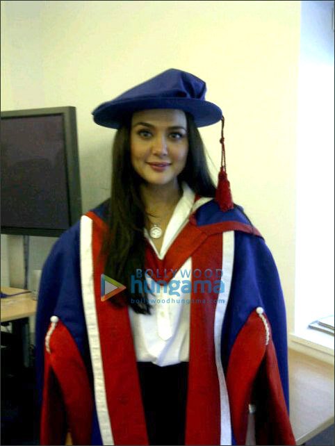 Preity Zinta receives Honorary Doctorate by University of East London