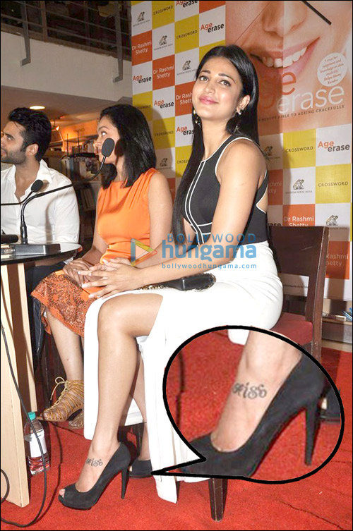 Shruti Haasan shares topless photo know who has got her name tattooed