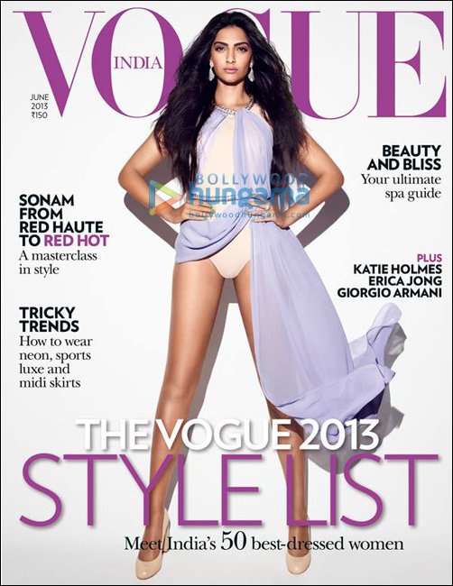 Sonam sizzles on Vogue cover