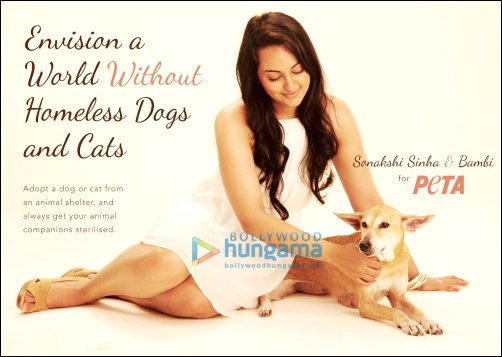 Sonakshi Sinha stars in new PETA ad
