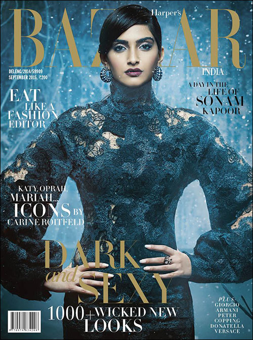 Check out: Sonam Kapoor on cover of Harper’s Bazaar India