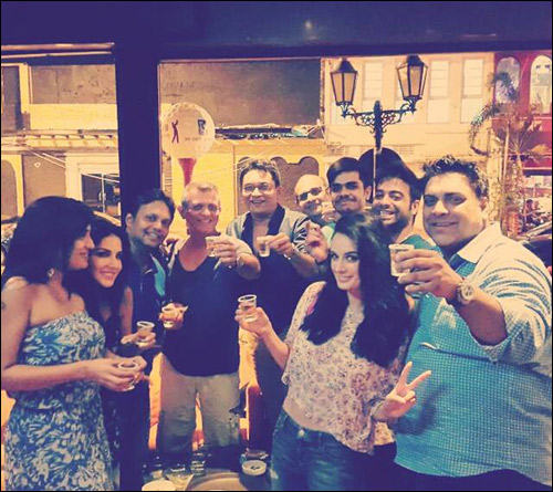Check out: Sunny Leone, Evelyn Sharma party with Kuch Kuch Locha Hai gang