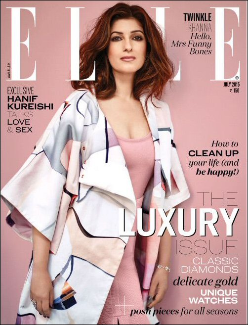 Twinkle Khanna Ki Sex Fucking Video - Check out: Twinkle Khanna on the cover of Elle : Bollywood News - Bollywood  Hungama