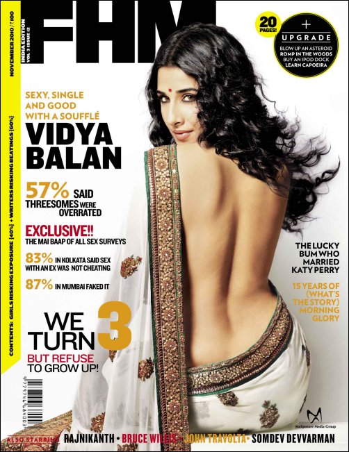 Vidya Balan Ki Chudai Video - Check out: Vidya Balan goes backless for FHM : Bollywood News - Bollywood  Hungama