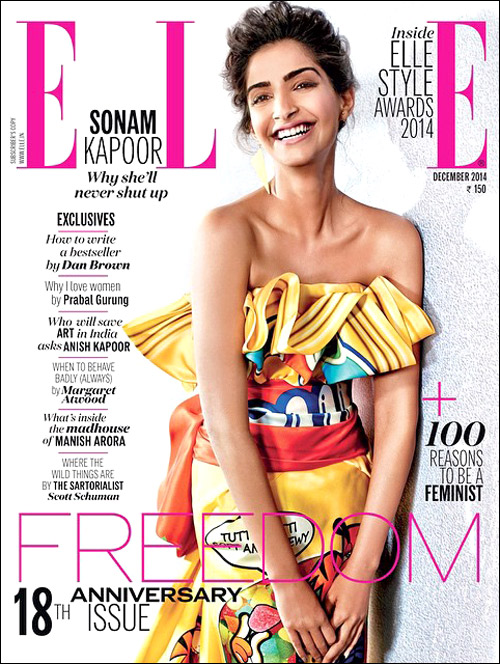 Check out: Sonam Kapoor on the cover of Elle
