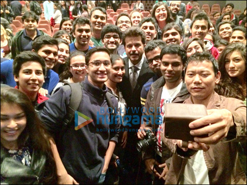 Anil Kapoor shows Mr India to students of Indiana university