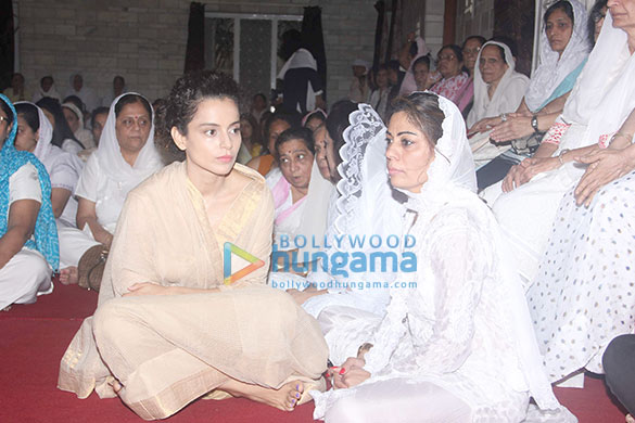 kangna ranaut neil nitin mukesh snapped at madhur bhandarkars moms prayer meet 3