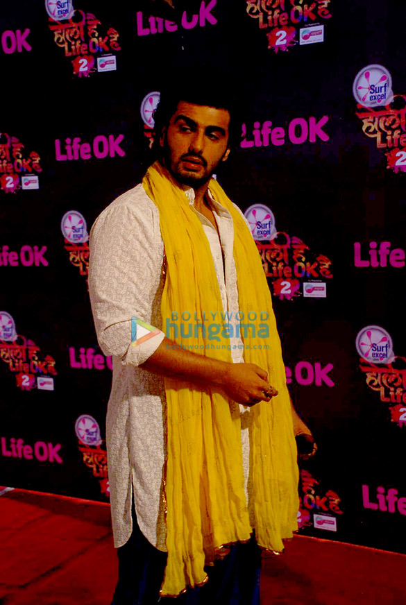 arjun kapoor elli avram at the launch of holi hai life ok hai 2 5