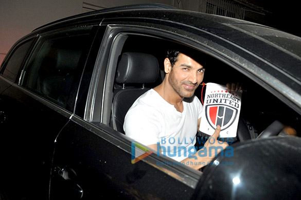 john abraham snapped post an ad shoot at mehboob studio 9