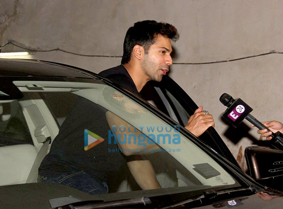 alia bhatt varun dhawan snapped post the screening of ok kanmani 8