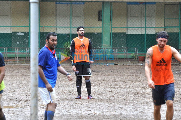 ranbir kapoor abhishek bachchan others snapped playing football 3