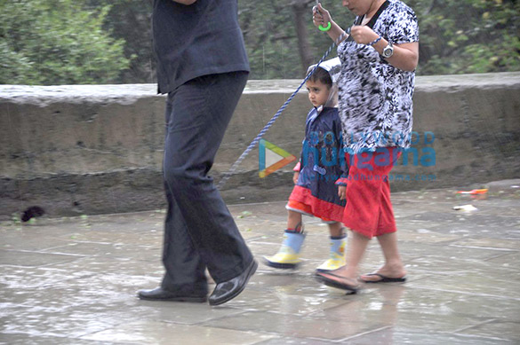azad rao khan snapped enjoying the rains with his dog on carters road 5