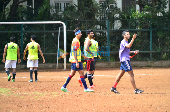 ranbir kapoor arjun kapoor and other snapped at football practice 4