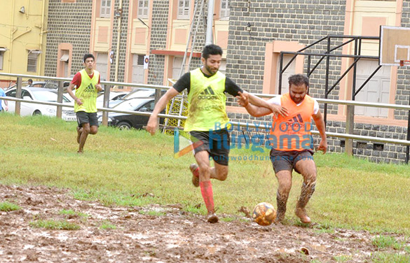 ranbir kapoor sachiin joshi snapped at football practice 3