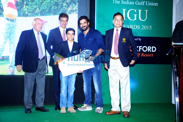 r madhavan wins longest drive award for pro am golf at oxford masters in pune 2