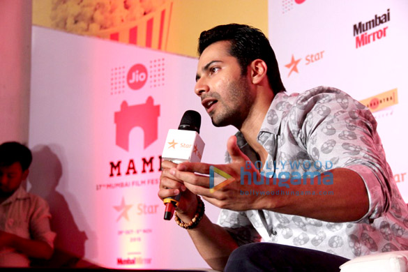 varun dhawan at the discussion forum at 17th mumbai film festival 5