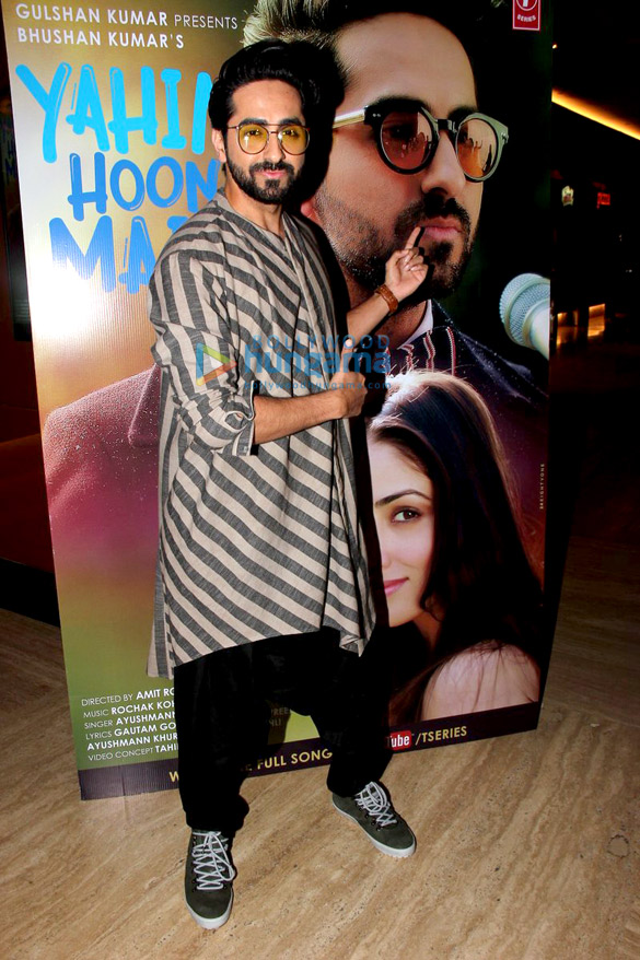 Ayushmann Khurrana at the song launch 'Yahin Hoon Main' | Ayushmann Khurrana  Images - Bollywood Hungama