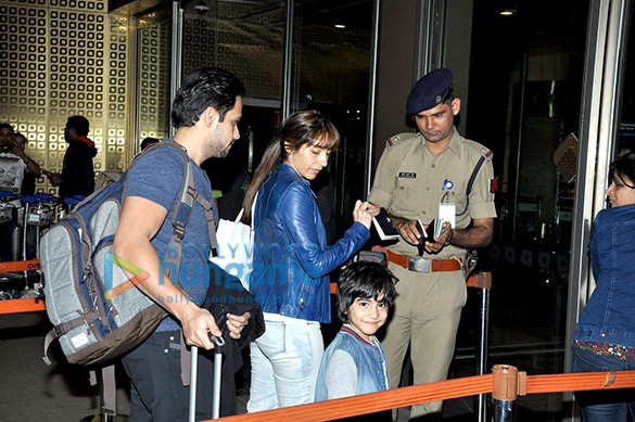 emraan hashmi snapped with family at international airport terminal 3