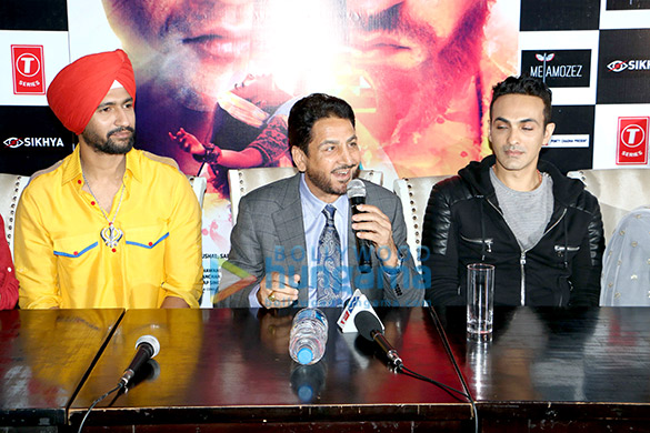 cast of the film zubaan launch the track ajj sanu oh mileya in ludhiana 5