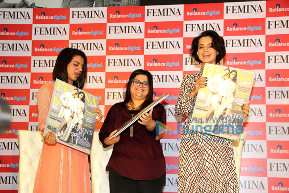 kangna ranaut her sister rangoli launch feminas latest issue 4