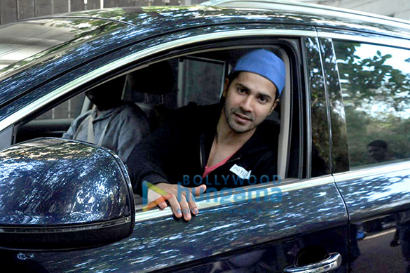varun dhawan snapped post a dubbing session at sunny super sound 2