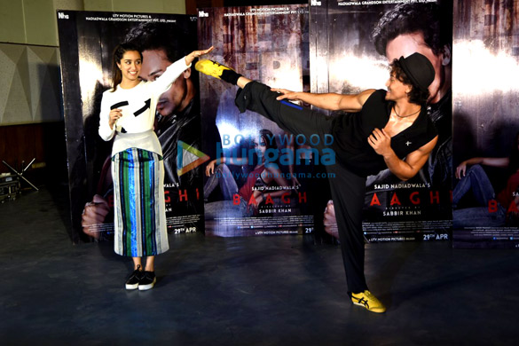 tiger shroff shraddha kapoor snapped promoting their film baaghi 11